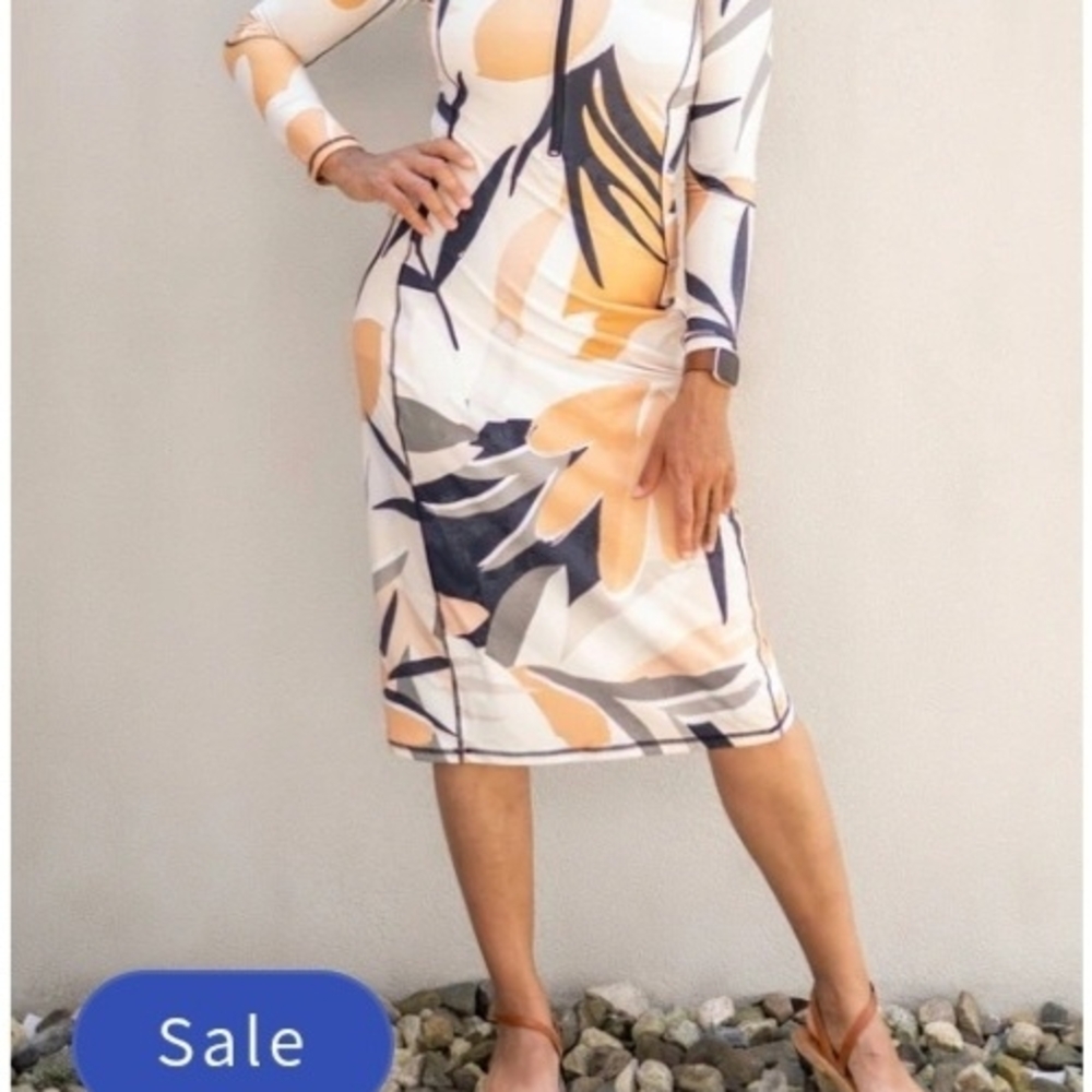 Modest Swim Dress Desert Jungle - Picture 2 of 4